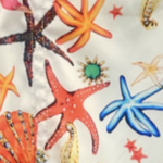 Seashells Board Shorts White - White